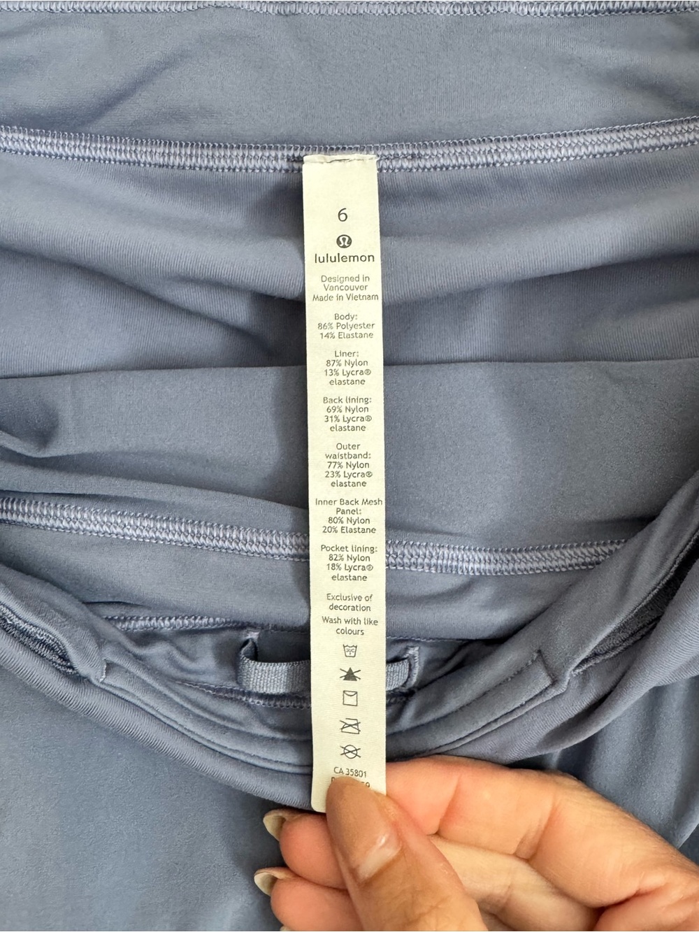 🔹 Lululemon Women’s Active Pleated Performance Short Skort - Slate Blue Size 6 - Picture 4 of 4